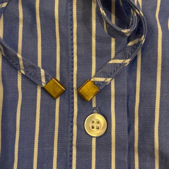 J. McLaughlin Emerson Stripe Shirt Dress Blue Size XS - Picture 5 of 11